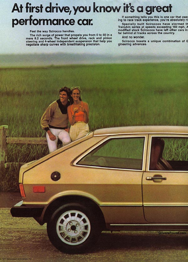 1978 VW Scirocco Brochure