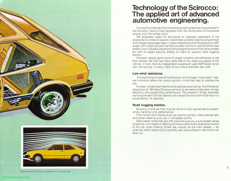 1979 VW Scirocco Brochure