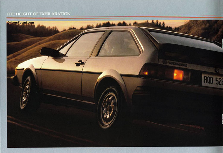 1985 VW Scirocco Brochure